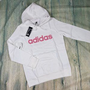 New ADIDAS size M white pink fleece hoodie (56)